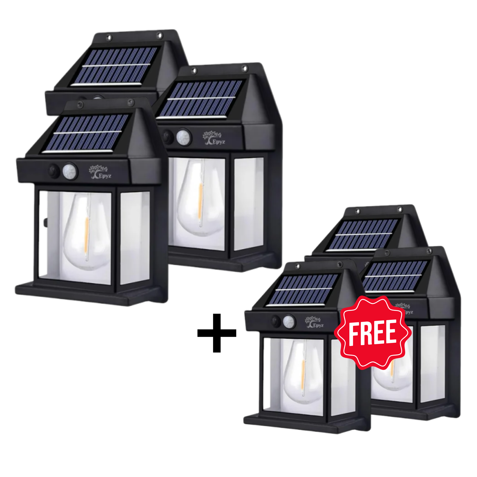 Buy 4 Outdoor Solar Light & get 4 light + mini phone stand Free