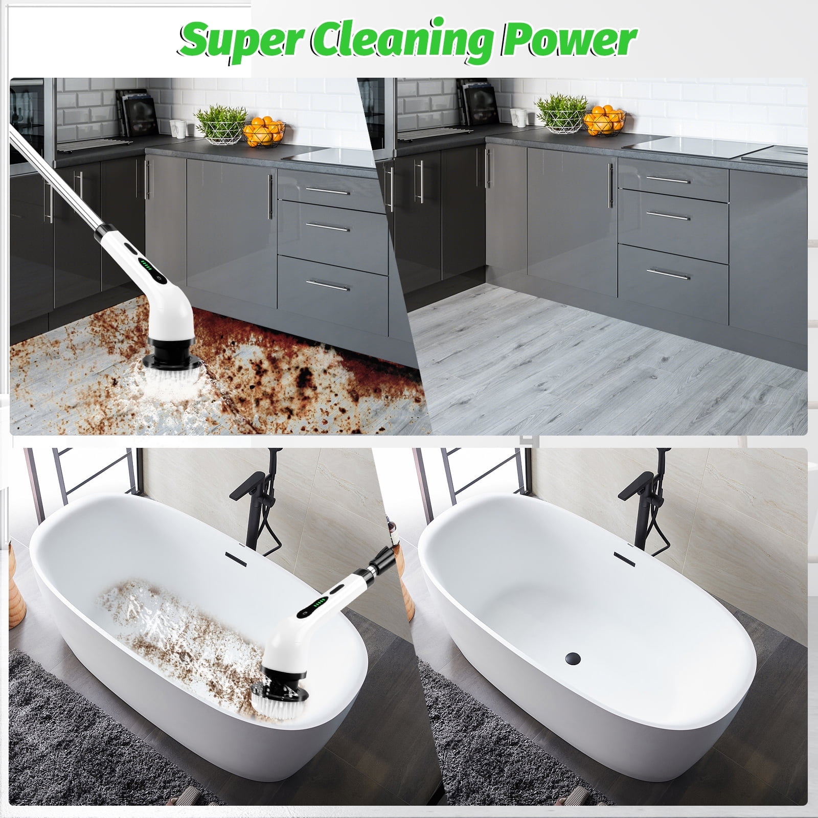 Electric Scrubber Action